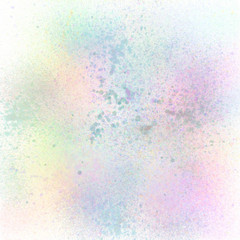 Colorful spray paint on white background