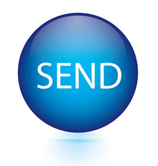 Send blue circular button