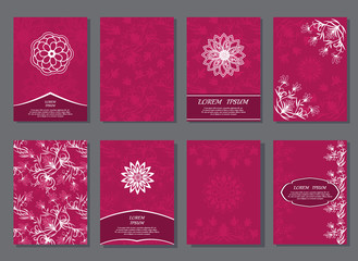 Set of brochures templates.