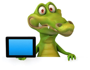Fototapeta premium Fun crocodile