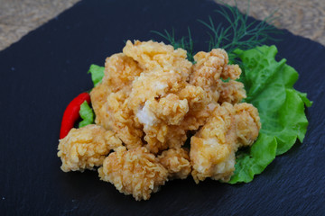 Crispy chicken nuggets