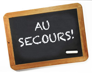 Fototapeta premium ardoise au secours