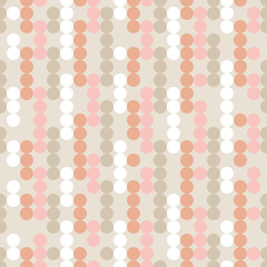 Seamless vector decorative background with circles and polka dots. Print. Cloth design, wallpaper.