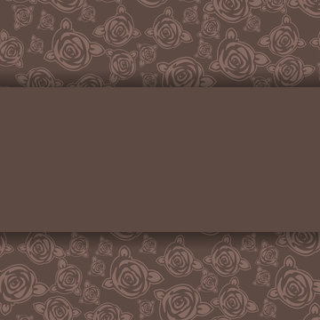 Rose Texture Background Template 