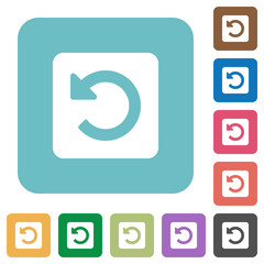 Flat rotate left icons