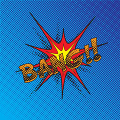 Colourful comic book style explosion vector effect - 119971251