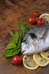 Raw fish Dorado