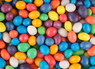 Fototapeta na wymiar Background of multicolored candies