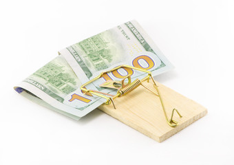 Cash debt in the form of a symbol