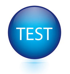 Test blue circular button