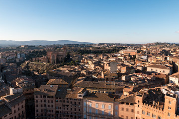 Fototapeta na wymiar Siena panorama