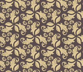 Floral Fine Seamless Vector Pattern