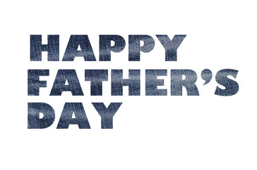 Happy Father's day on white background