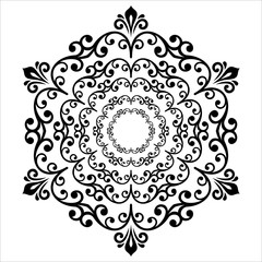 Elegant Vector Ornament in the Style of Barogue