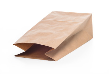 disposable paper bag for shopping or disposal
