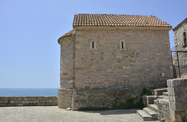 The Pre-Roman church of Santa Maria in Punta was built in Budva in 840 by the Benedictines was...