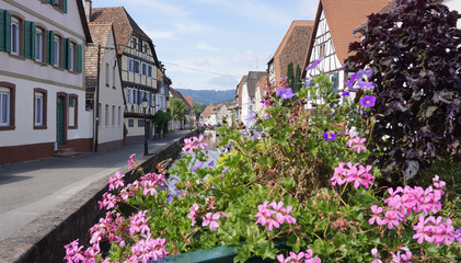 Fototapeta na wymiar Impressionen aus Weißenburg ( Wissembourg ) im Elsass / Frankreich