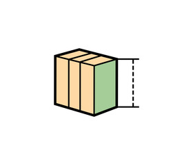 Vector illustration of parcel box
