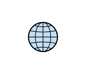 Globe symbol icon