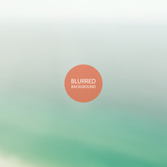 Abstract Background with Blurred Image - Turquoise