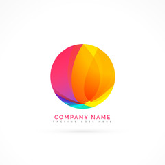 abstract colorful circle element