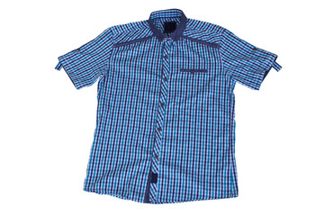 shirt with squares isolated