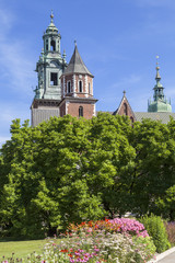 Wawel Cathedral  on Wawel Hill,  Krakow, Poland