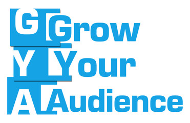 Grow Your Audience Abstract Blue Stripes 