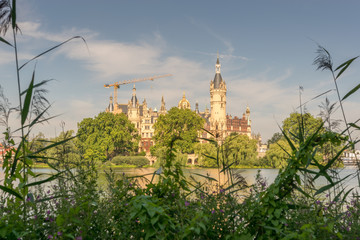 Schlosspark und Schloss in Schwerin, Mecklenburg-Vorpommern in Deutschland