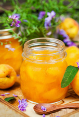 Delicious homemade apricot jam