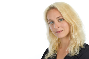 Naklejka premium Attractive blond woman