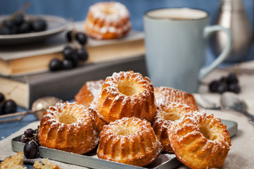 Fresh homemade delicious mini bundt cakes
