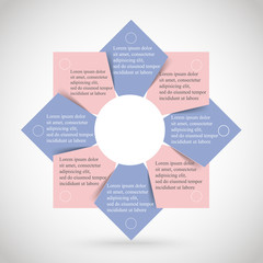 Fototapeta premium Vector infographic template