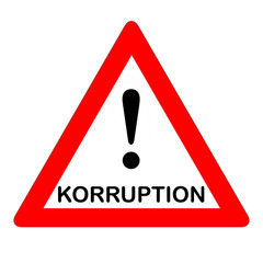 Korruption - Warnung
