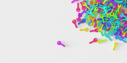 Infinite 3d keys background