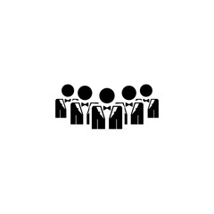 People Icons - Isolated On White Background. Vector Illustration, Graphic Design. For Web, Websites, Print. Business Concept