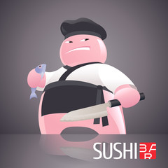 Sushi vector template logo, icon, symbol