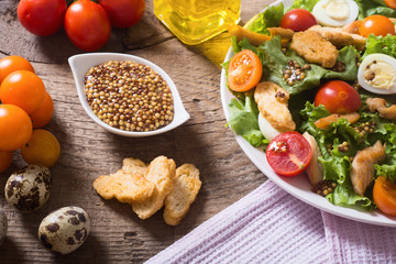 Healthy Chicken Caesar Salad