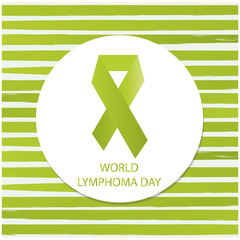 World Lymphoma day card or background vector illustration.