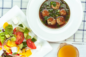 Soup with Meat Balls