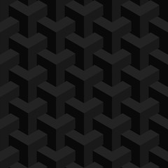 Vector unreal texture, abstract design, illusion construction, black background