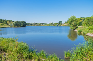 Obraz na płótnie Canvas Rural pond