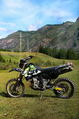 speed mountain bike in the Altai Mountains
