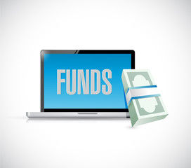 funds money online illustration design