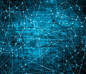 Best Internet Concept of global business.Technological background. Rays symbols Wi-Fi, of the Internet, television, mobile and satellite communications