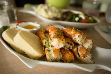 Langoustines. Icelandic cuisine.