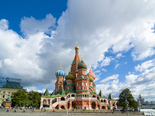 Fototapeta premium The Cathedral of Vasily the Blessed - Saint Basil's Cathedral.