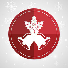 snowflake merry christmas decoration celebration winter theme image vector illustration