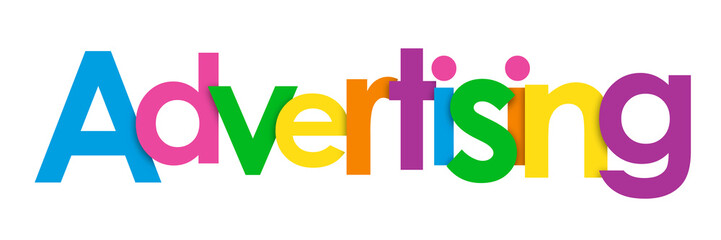 ADVERTISING Vector Letters Icon