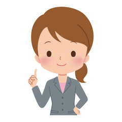 ビジネスウーマン　ポーズ　イラスト